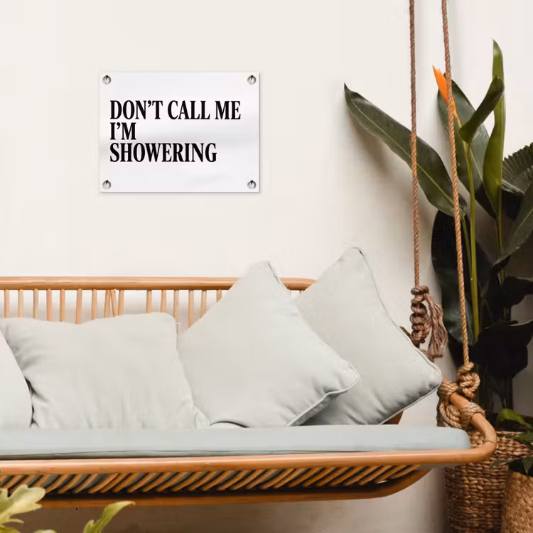Tuinposter - Tekst - Modern - Zwart - Wit — 5