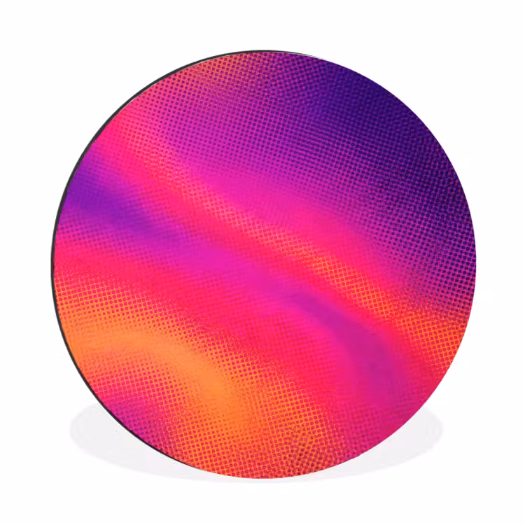 Wandcirkel - Aluminium - Abstract - Patroon - Kleurverloop — 1