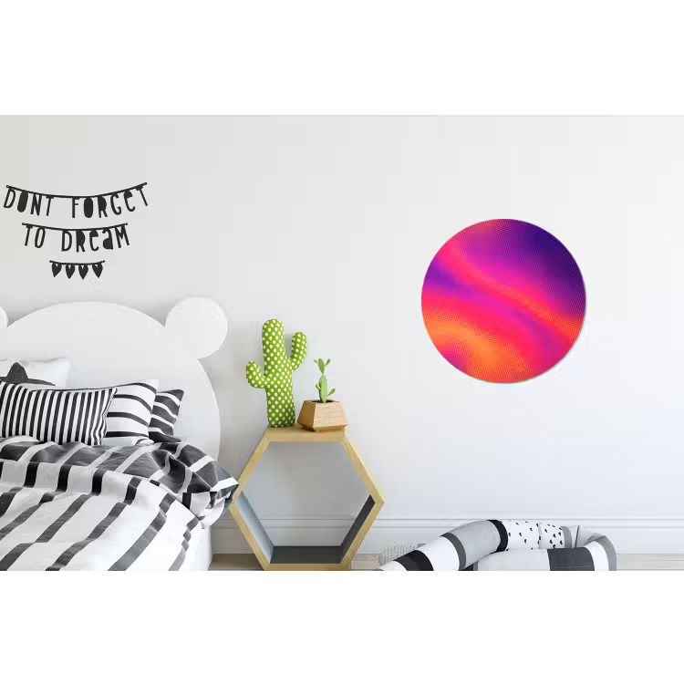 Wandcirkel - Aluminium - Abstract - Patroon - Kleurverloop — 5