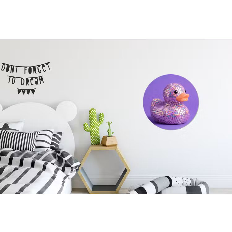 Wandcirkel - Aluminium - Disco - Eend - Paars — 5
