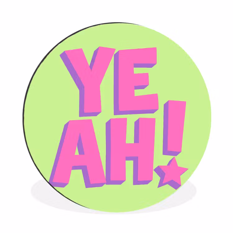 Wandcirkel - Aluminium - Groen - Neon - Quote — 1