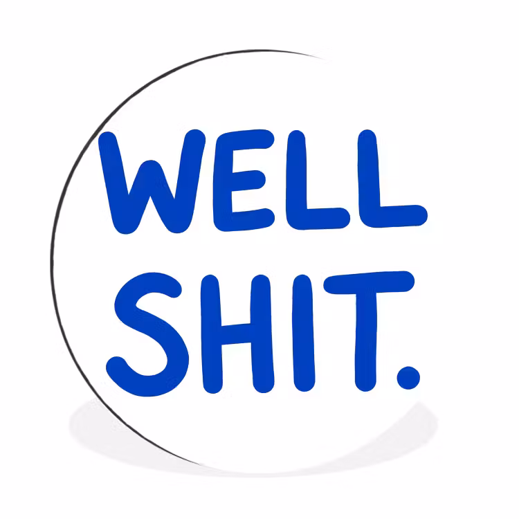Wandcirkel - Aluminium - Blauw - Quote - Wit — 1