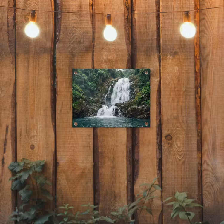 Tuinposter - Waterfall - Forest - Nature - Greenkhgyguyg — 2