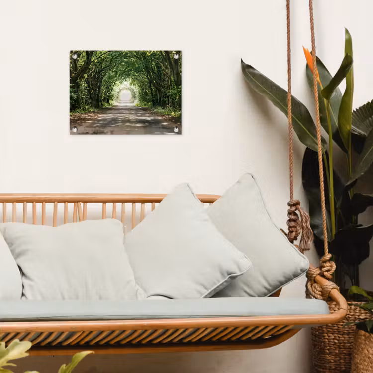 Tuinposter - Weg - Bomen - Natuur - Groen — 5