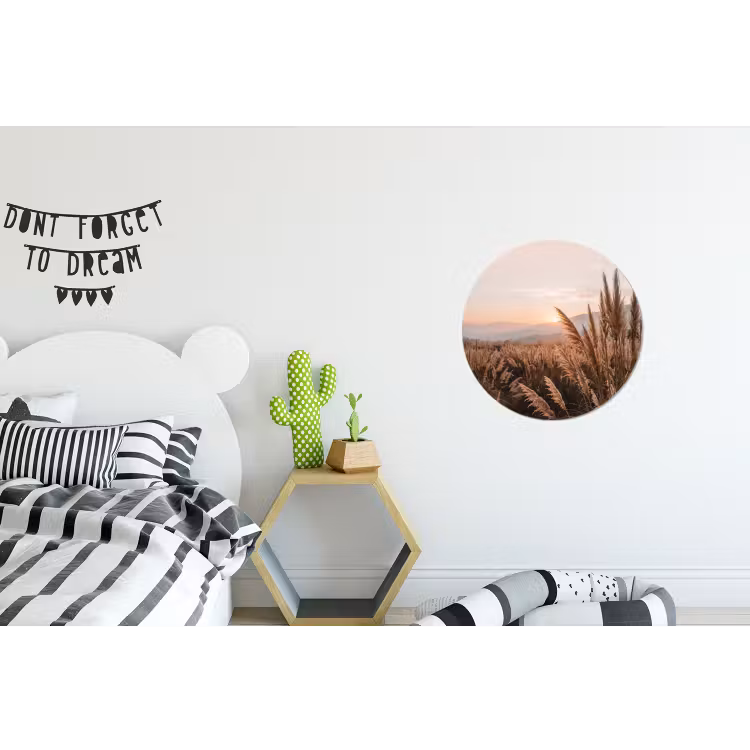 Wandcirkel - Aluminium - Gras - Veld - Zon - Natuur — 5