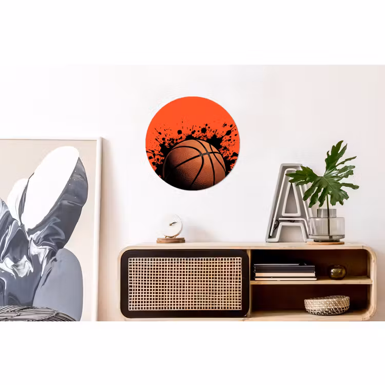 Wandcirkel - Aluminium - Basketbal - Verf - Sport - Oranje — 3