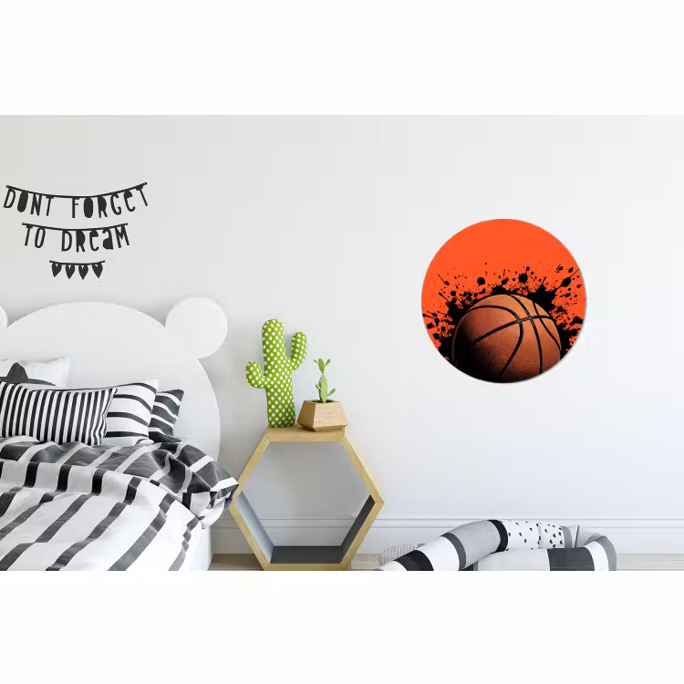 Wandcirkel - Aluminium - Basketbal - Verf - Sport - Oranje — 5