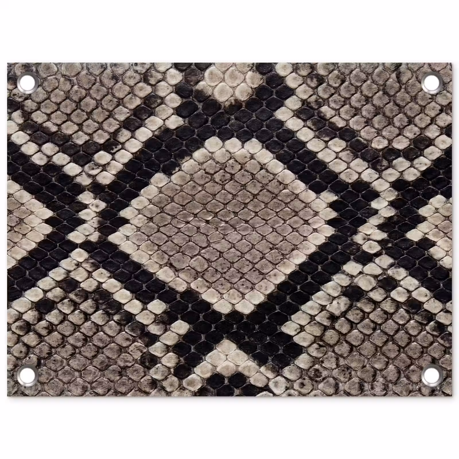 Tuinposter - Slangenleer - Patroon - Beige — 1