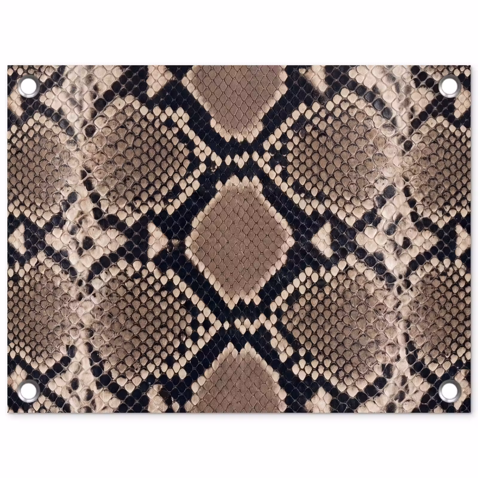 Tuinposter - Slangenprint - Python - Bruin — 1