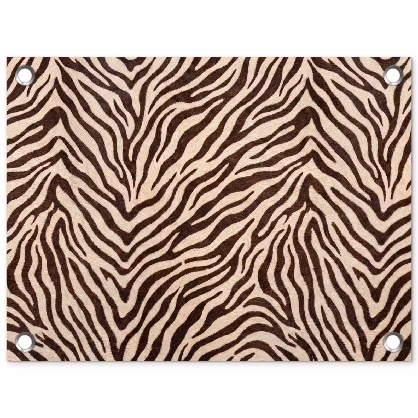 Tuinposter - Zebra - Strepen - Bruin — 1