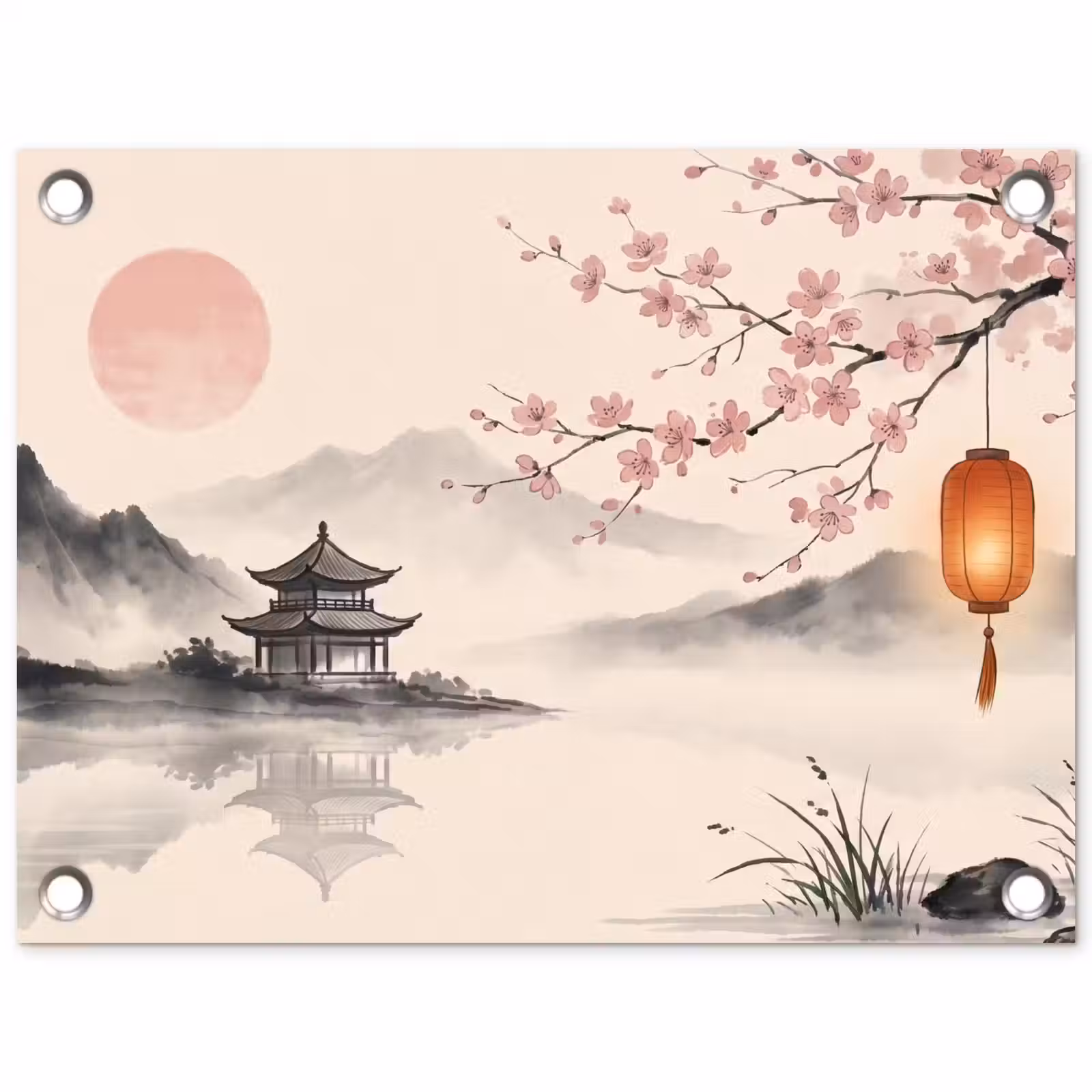 Tuinposter - Zon - Japans - Traditioneel — 1