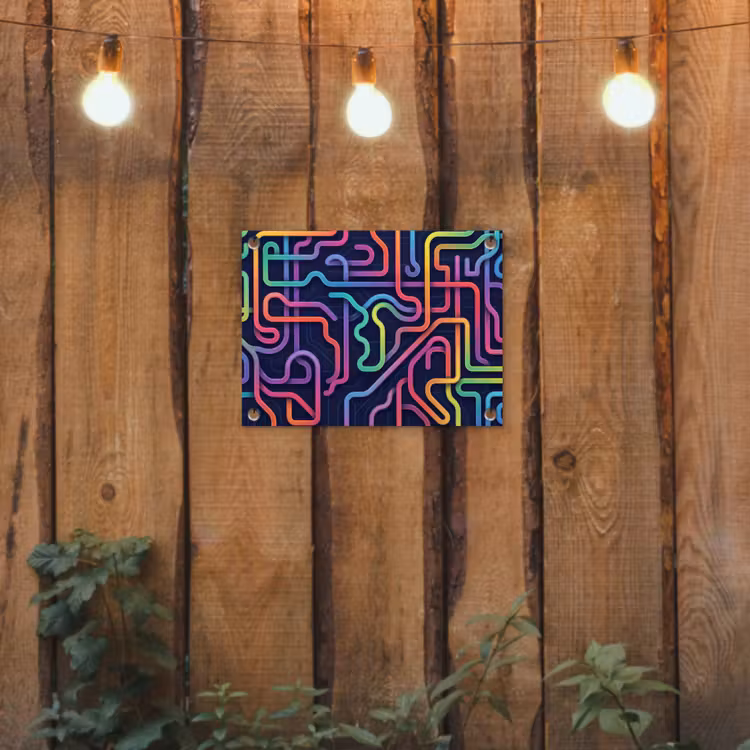 Tuinposter - Retro - Abstract - Neon — 2