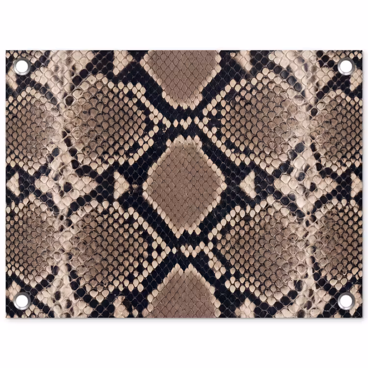 Tuinposter - Slangenprint - Python - Bruin — 1