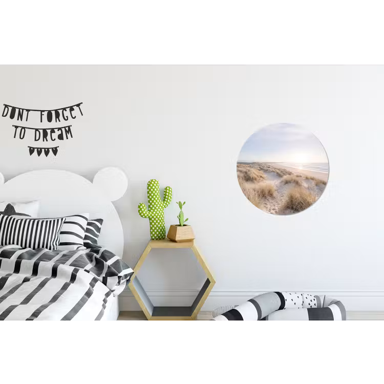 Wandcirkel - Aluminium - Duinen - Strand - Beige — 5