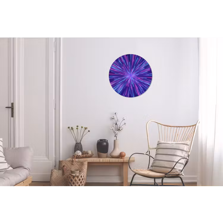 Wandcirkel - Aluminium - Dynamisch - Ruimte - Kleurrijk — 2