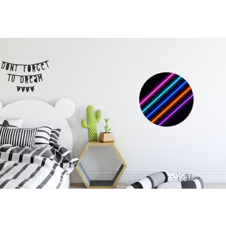 Wandcirkel - Aluminium - Esthetiek - Retro - Neon — 5