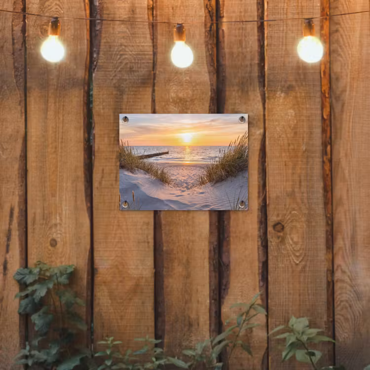 Tuinposter - Strand - Zonsondergang - Natuur - Landschap — 2