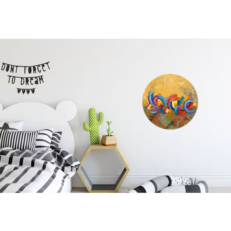 Wandcirkel - Aluminium - Abstract - Cirkels - Schilderij - Kleurrijk - Dynamisch — 5