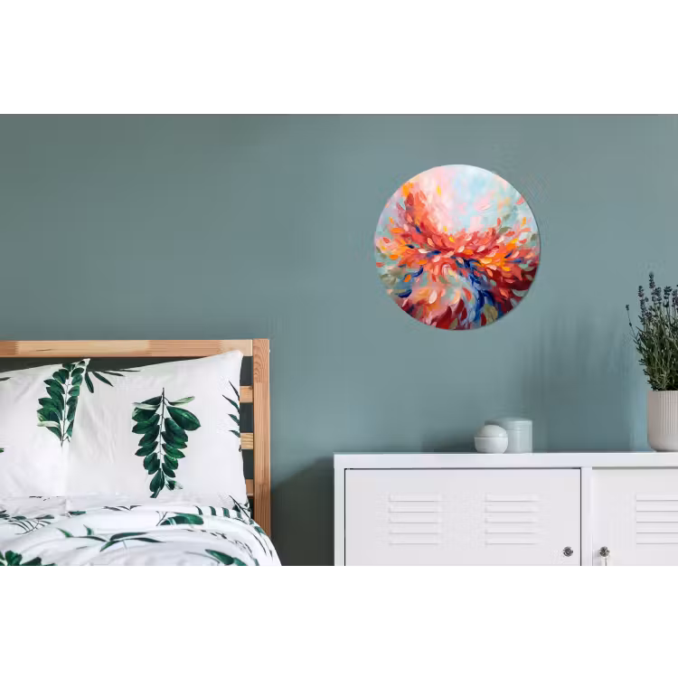 Wandcirkel - Aluminium - Bloemen - Abstract - Kunst - Modern — 4
