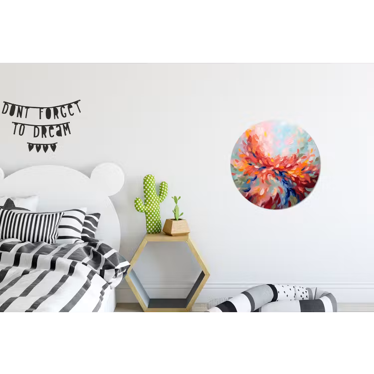 Wandcirkel - Aluminium - Bloemen - Abstract - Kunst - Modern — 5
