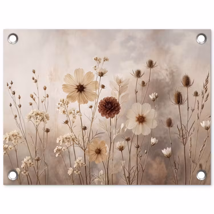 Tuinposter - Wilde bloemen - Botanisch - Vintage - Natuur - Rustiek — 1