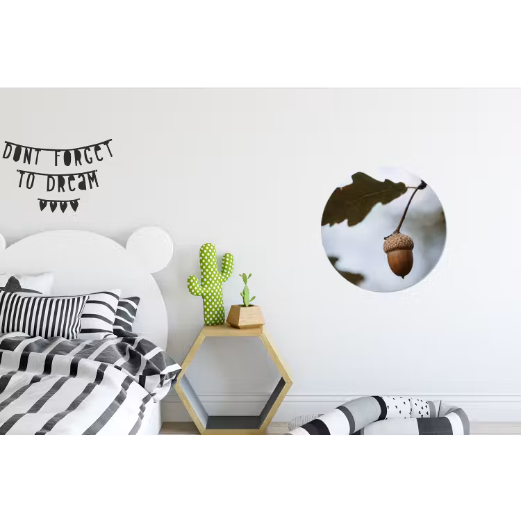 Wandcirkel - Aluminium - Eikel - Eikenblad - Bos - Herfst - Natuur — 5