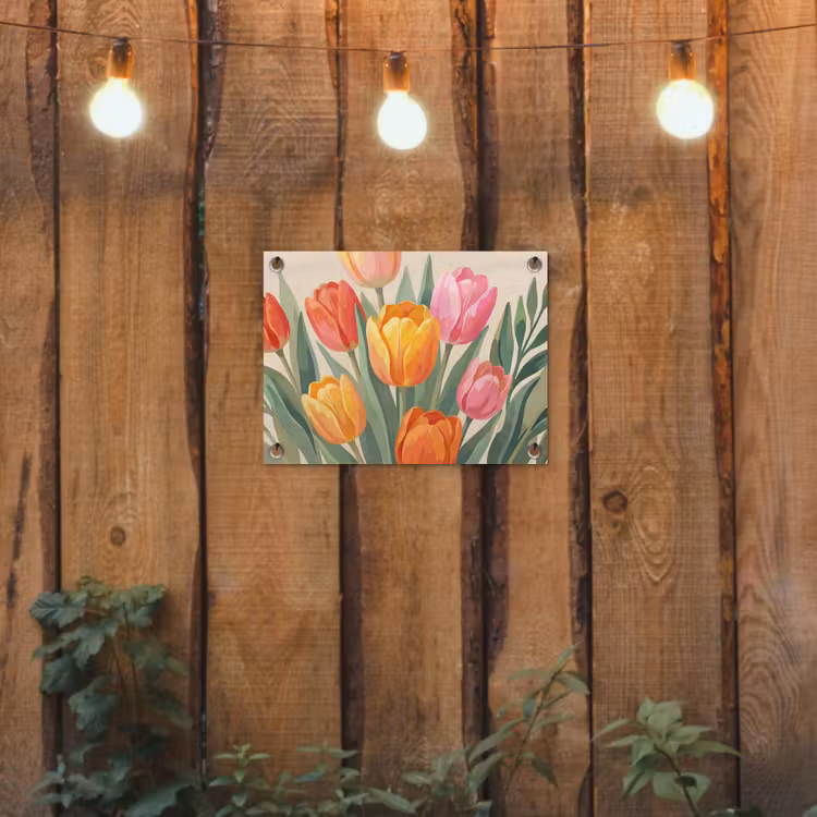 Tuinposter - Tulpen - Abstract - Kleurrijk — 2