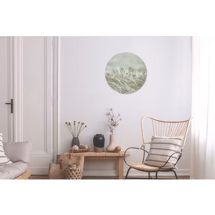 Wandcirkel - Aluminium - Grassen - Minimalistisch - Groen — 2