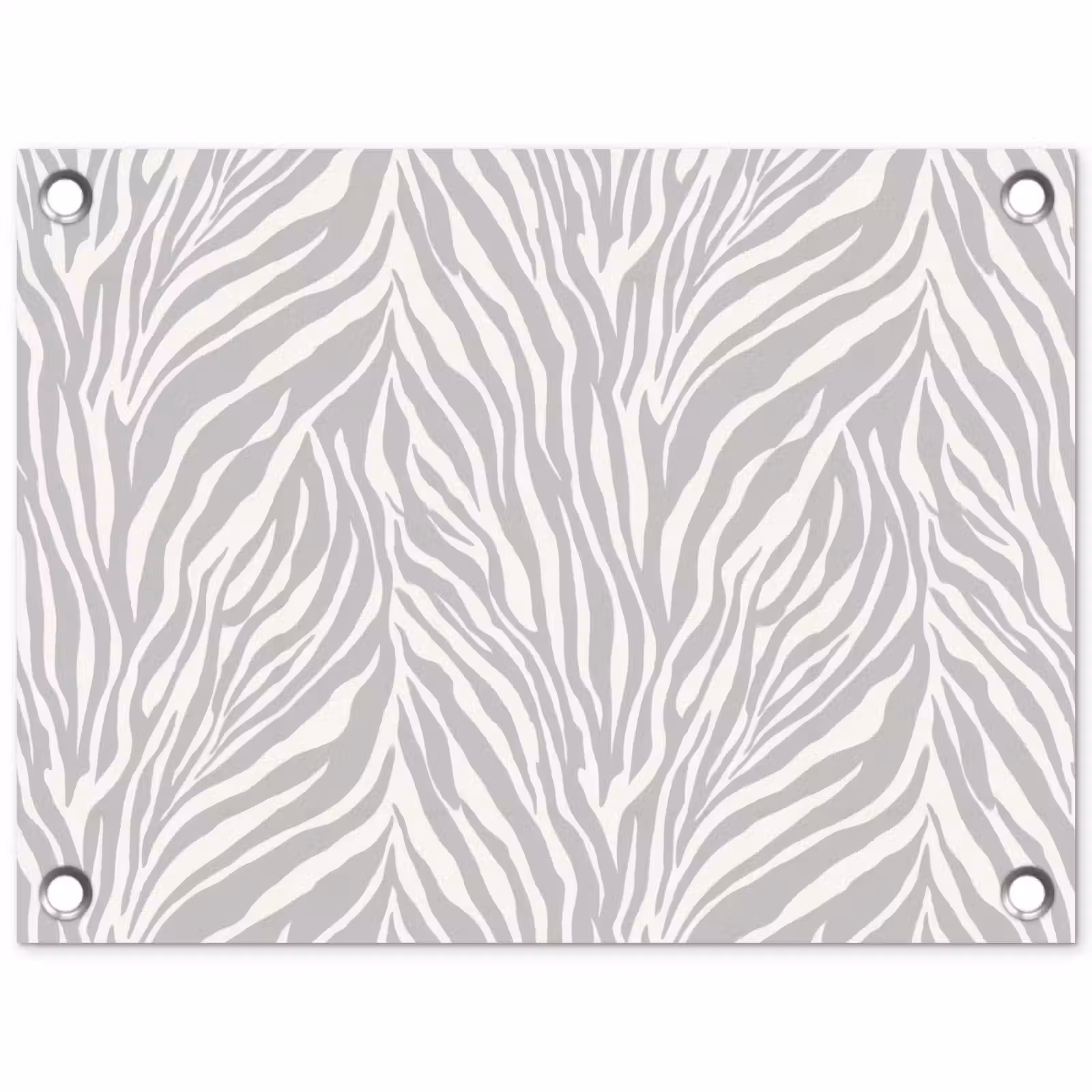 Tuinposter - Zebra - Motief - Grijs — 1