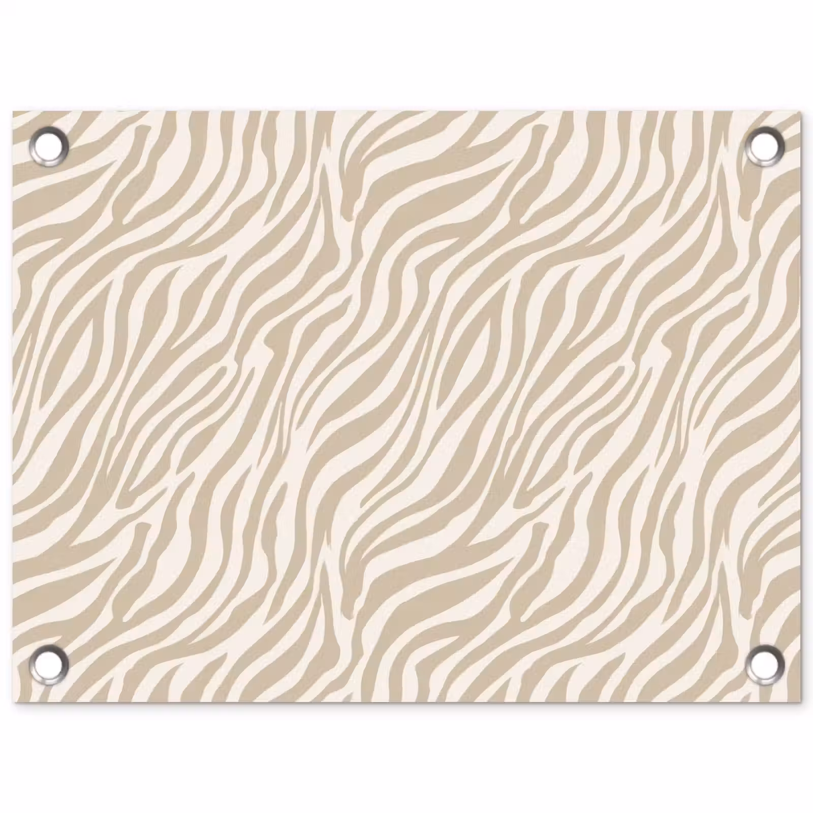 Tuinposter - Zebra - Patroon - Beige — 1