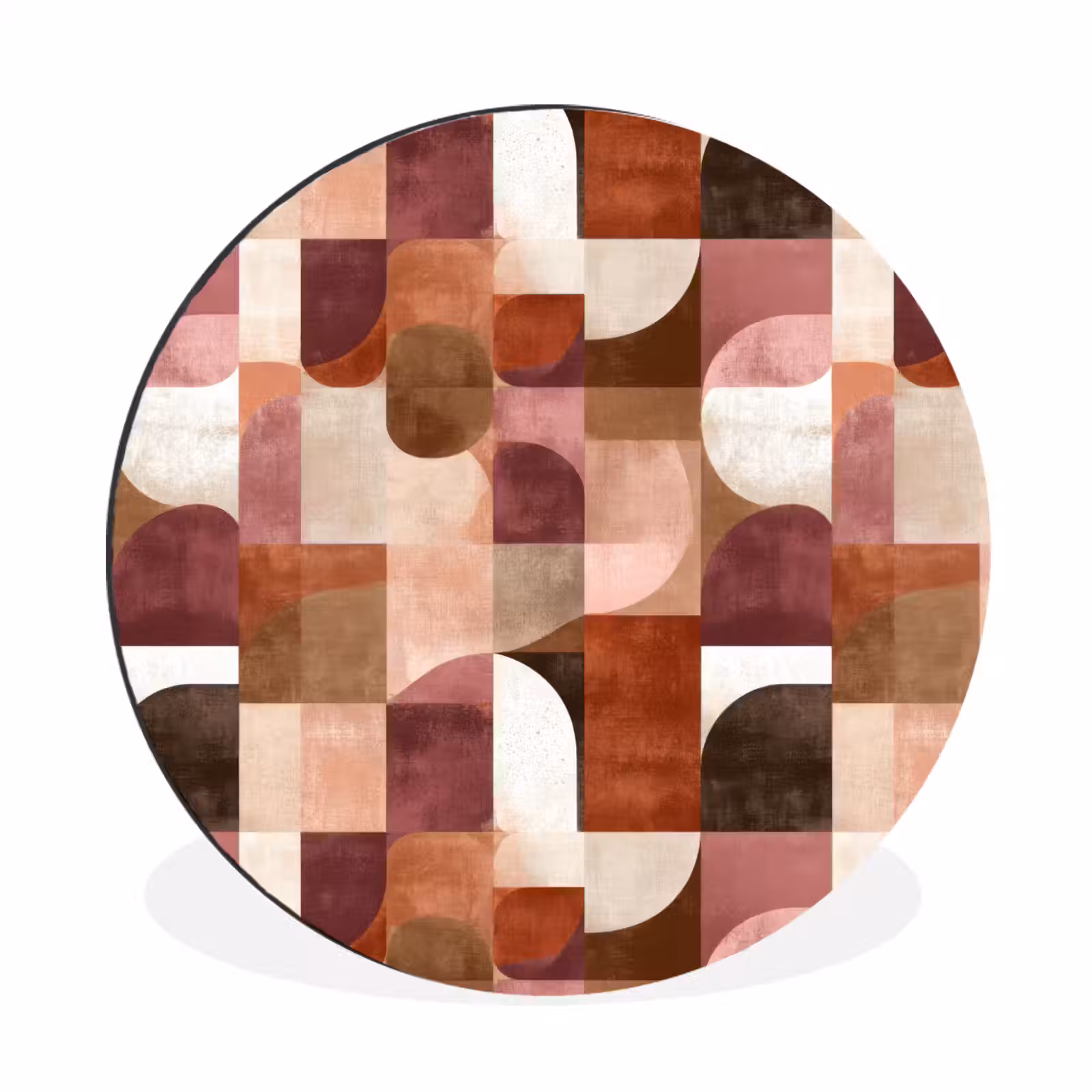 Wandcirkel - Aluminium - Geometrie - Modern - Retro — 1