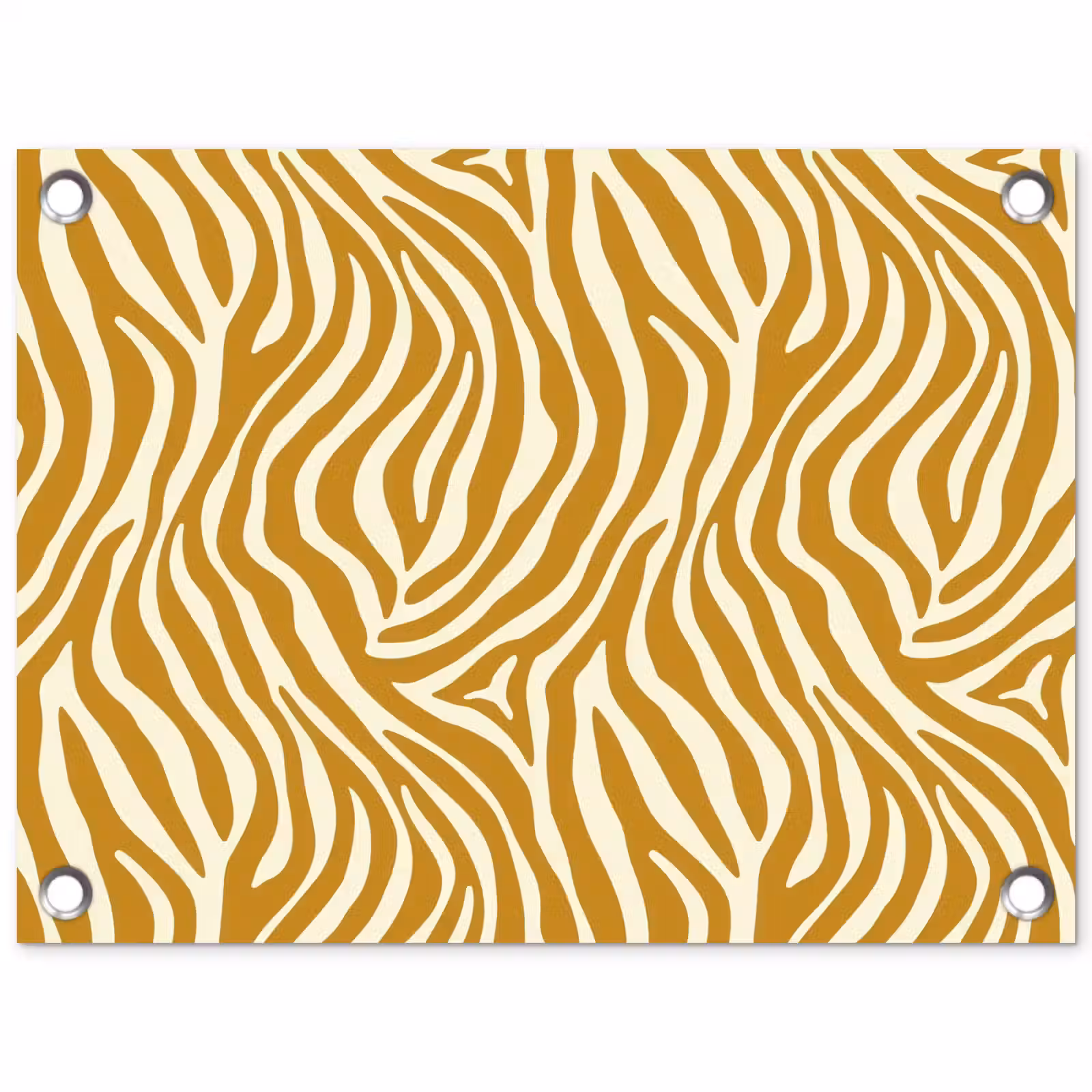 Tuinposter - Zebra - Klassiek - Oker - Geel — 1
