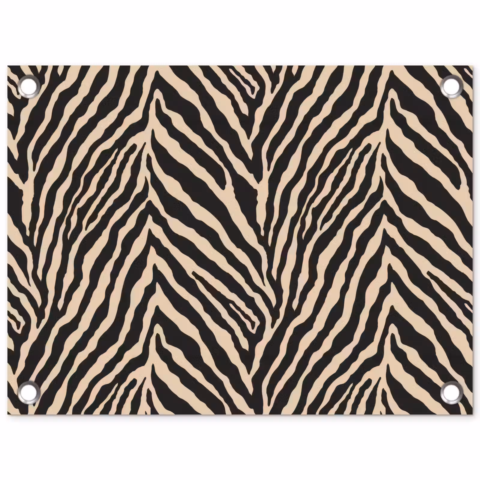 Tuinposter - Zebra - Klassiek - Zwart — 1