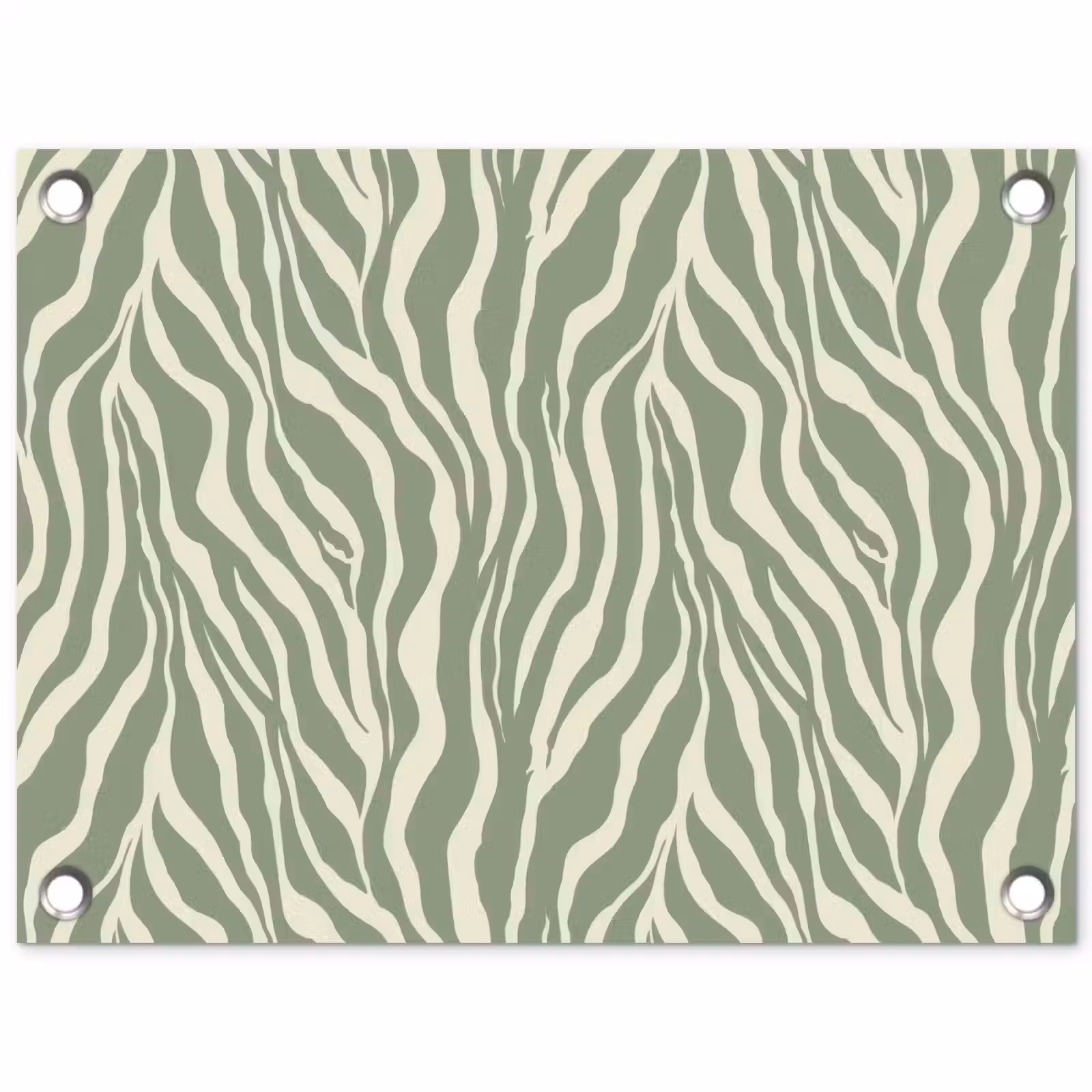 Tuinposter - Zebra - Motief - Groen — 1