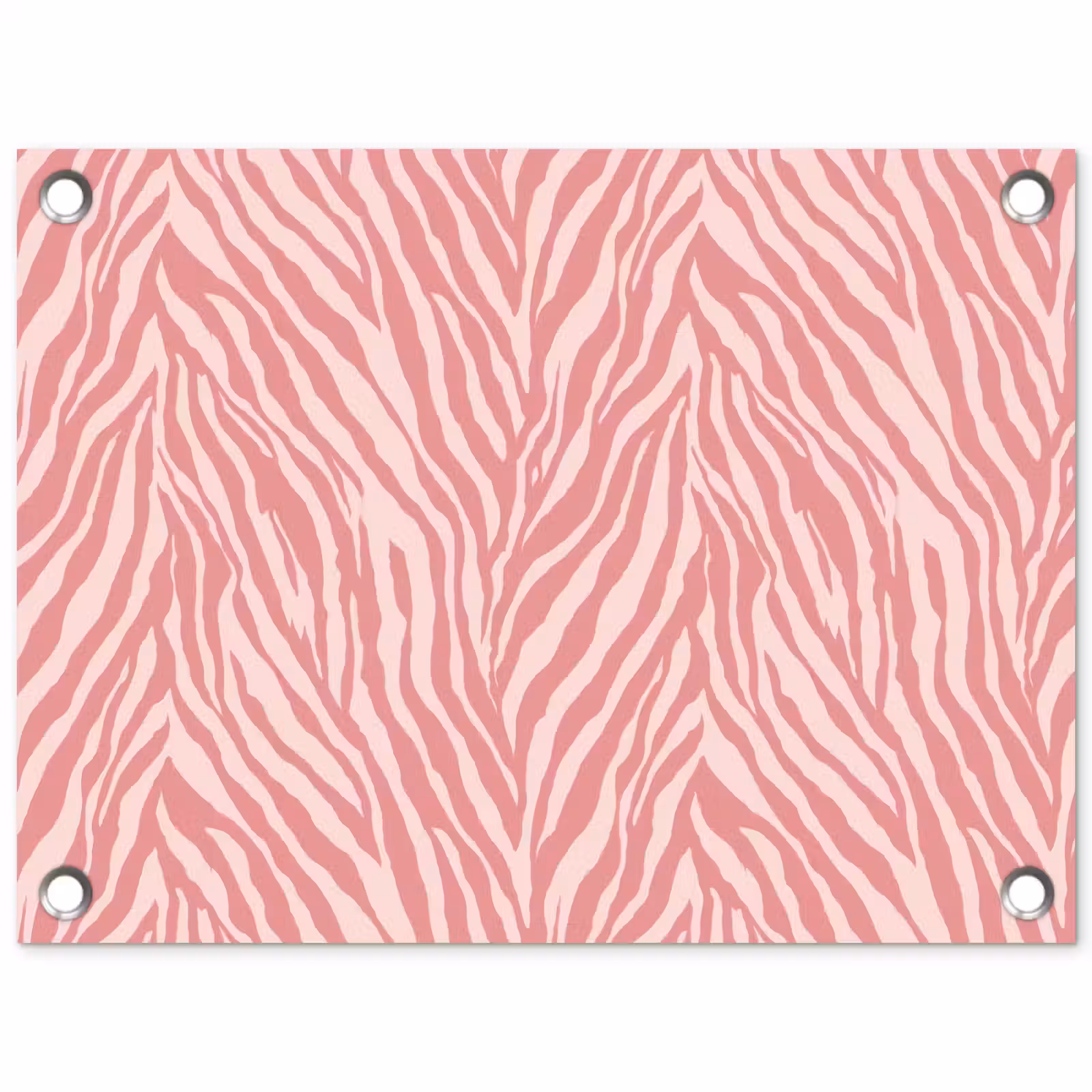 Tuinposter - Zebra - Print - Roze — 1