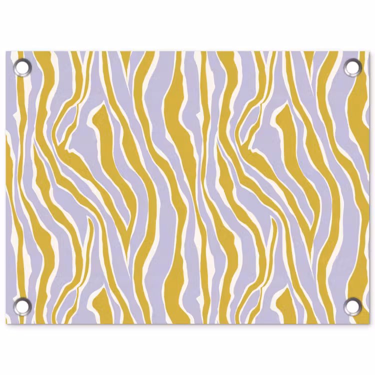 Tuinposter - Zebra - Modern - Meerkleurig — 1