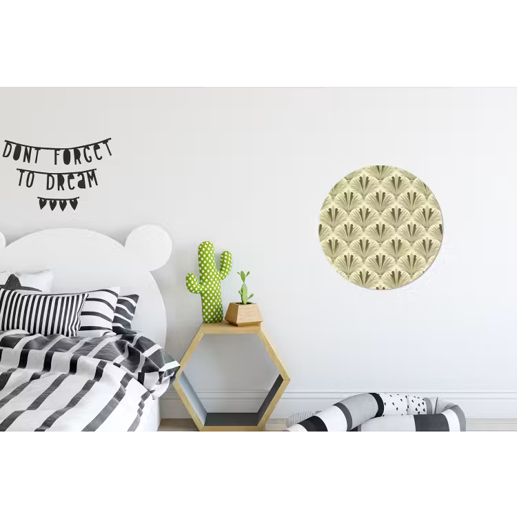 Wandcirkel - Aluminium - Klassiek - Waaier - Groen — 5