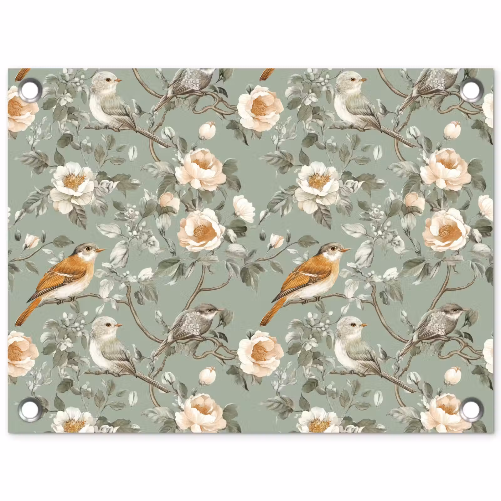 Tuinposter - Roze - Vogels - Kleurrijk — 1