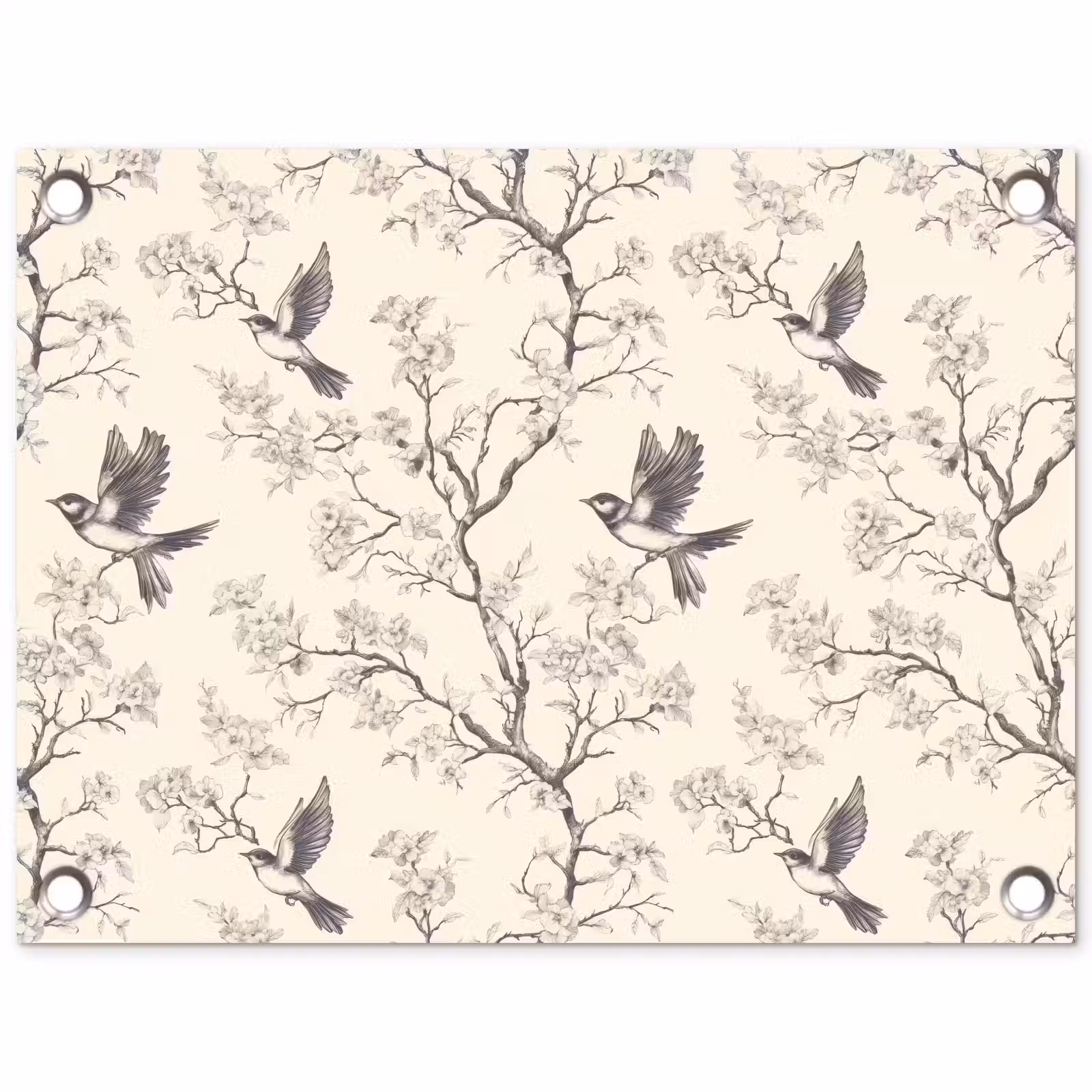 Tuinposter - Takken - Vogels - Beige — 1
