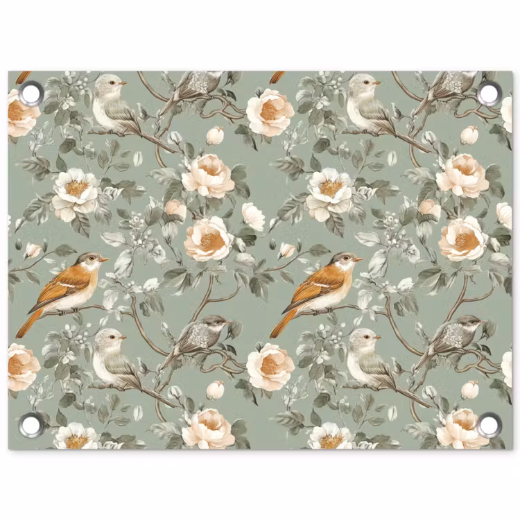 Tuinposter - Roze - Vogels - Kleurrijk — 1