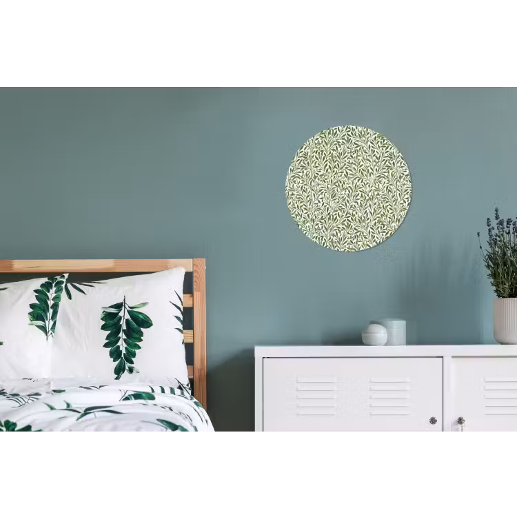 Wandcirkel - Aluminium - Botanisch - Takken - Groen — 4