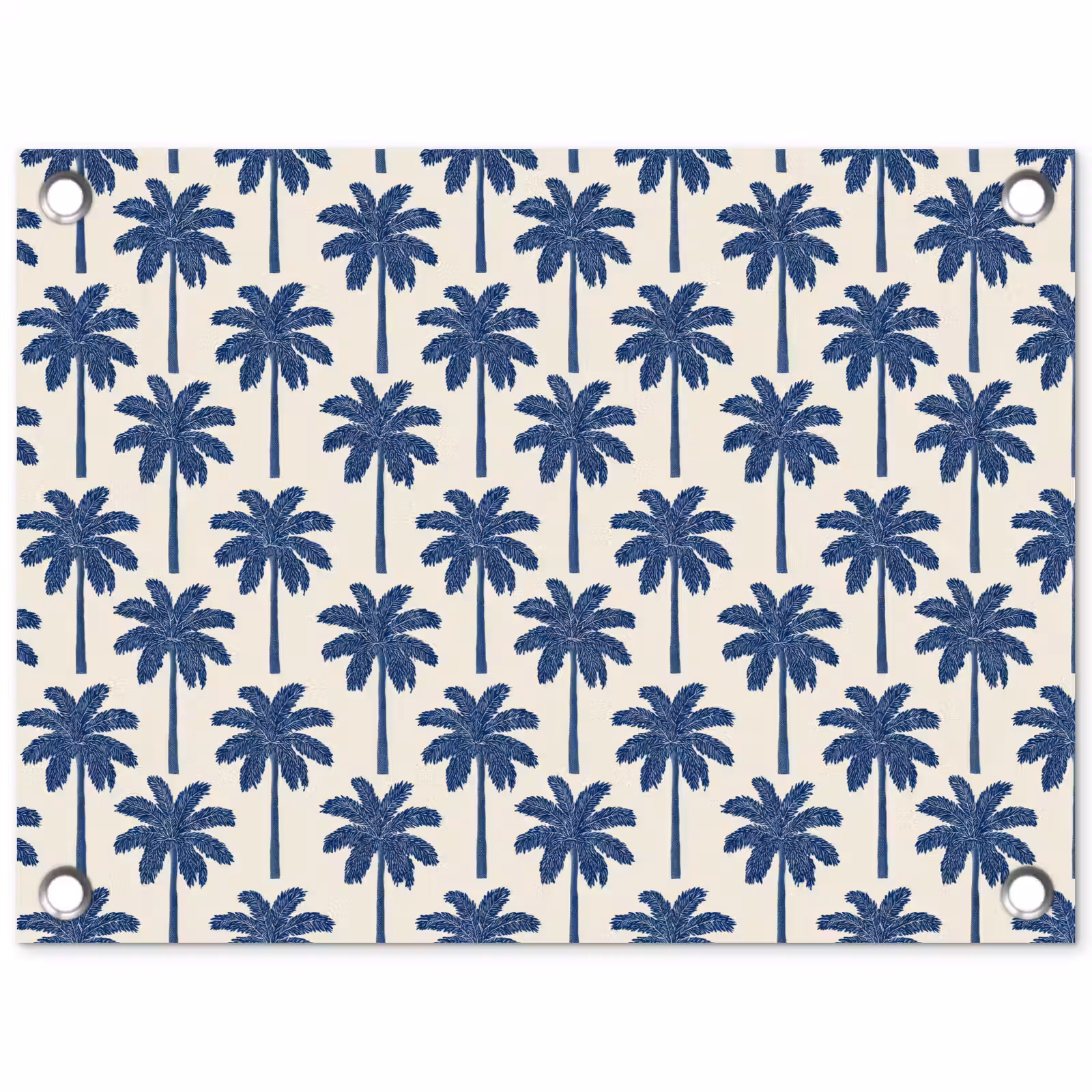 Tuinposter - Symmetrisch - Palm - Blauw — 1