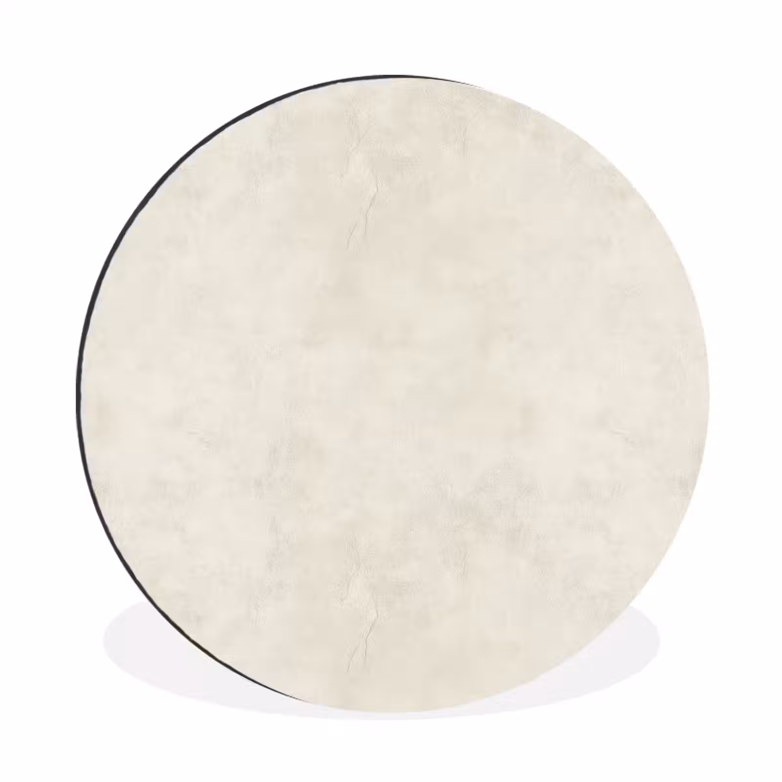 Wandcirkel - Aluminium - Crème - Egaal - Beton — 1