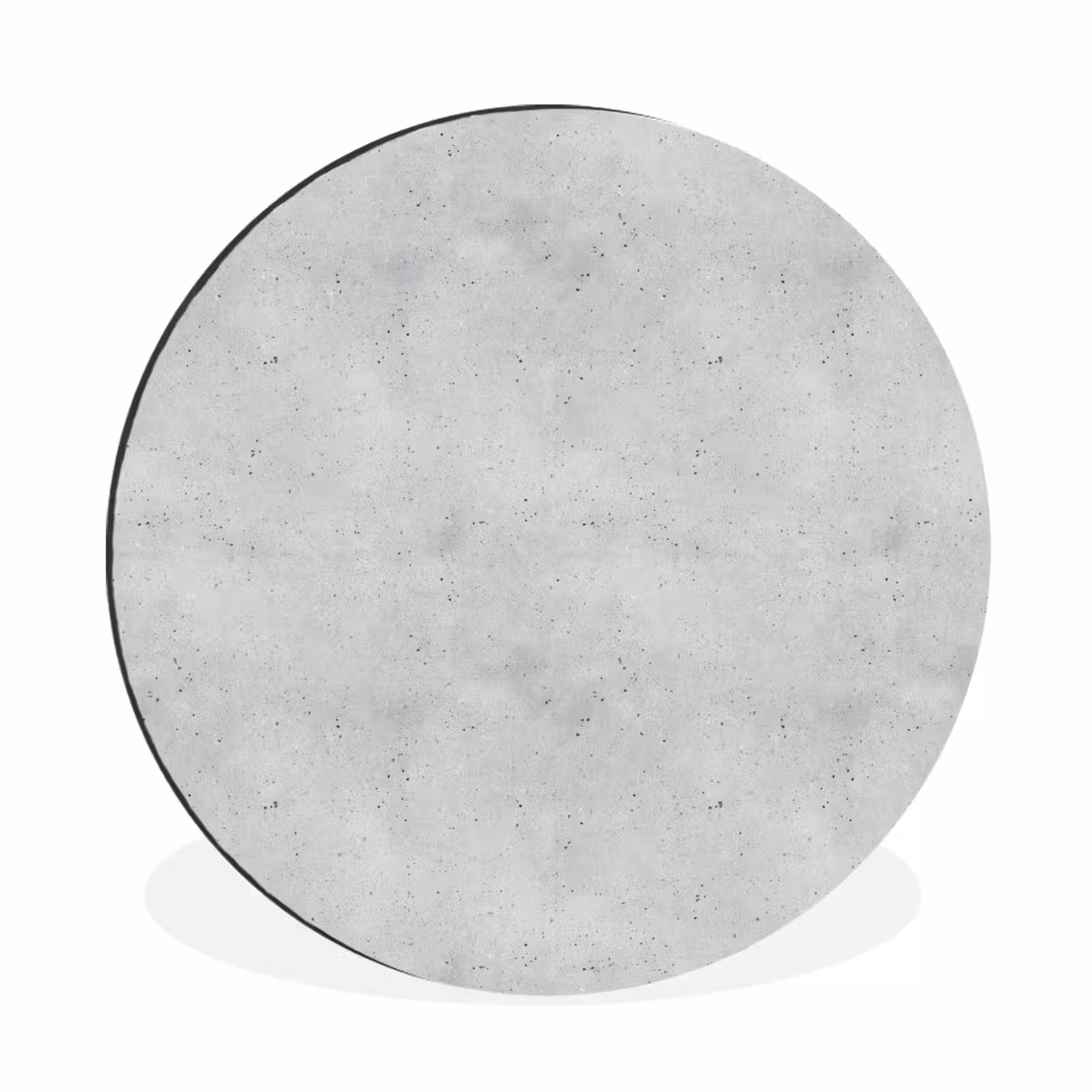 Wandcirkel - Aluminium - Grijs - Beton - Neutraal — 1