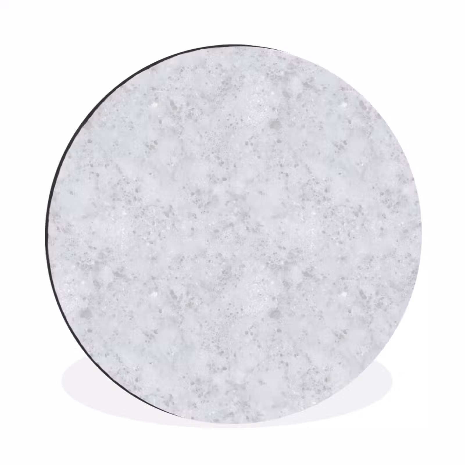 Wandcirkel - Aluminium - Grijs - Terrazzo-effect - Beton — 1