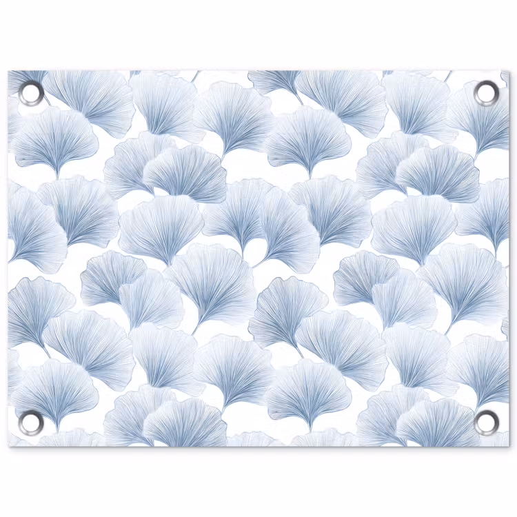 Tuinposter - Waaier - Modern - Blauw — 1