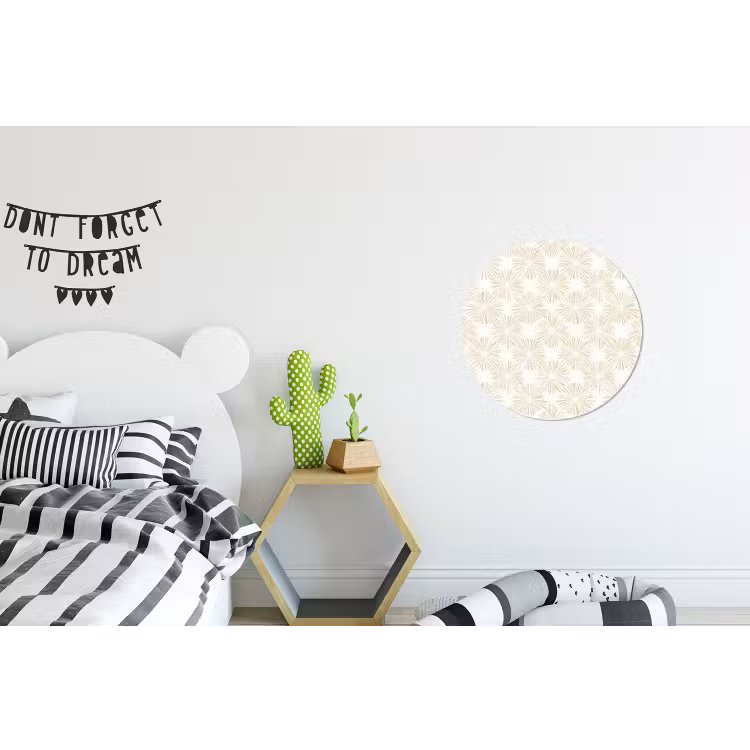 Wandcirkel - Aluminium - Abstract - Motief - Beige — 5