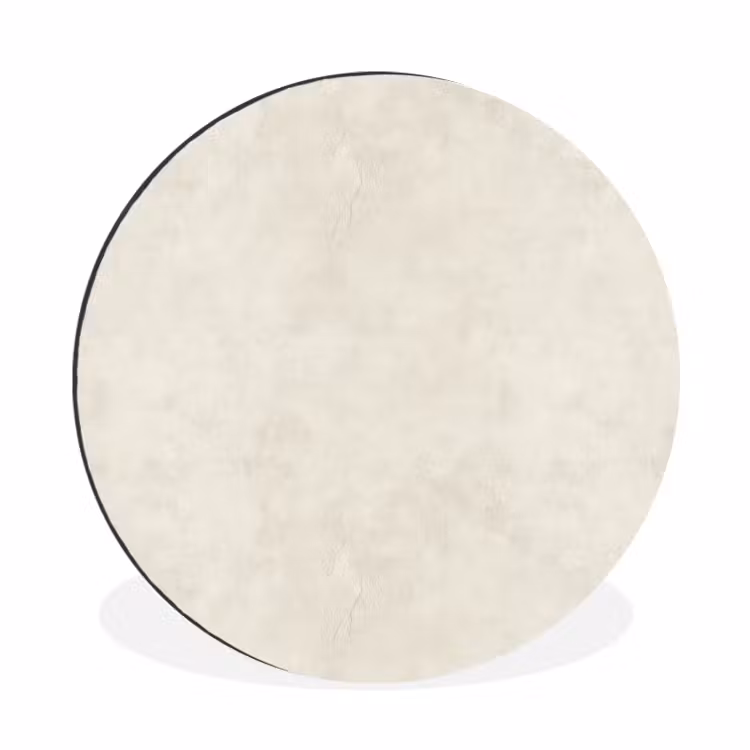 Wandcirkel - Aluminium - Crème - Egaal - Beton — 1
