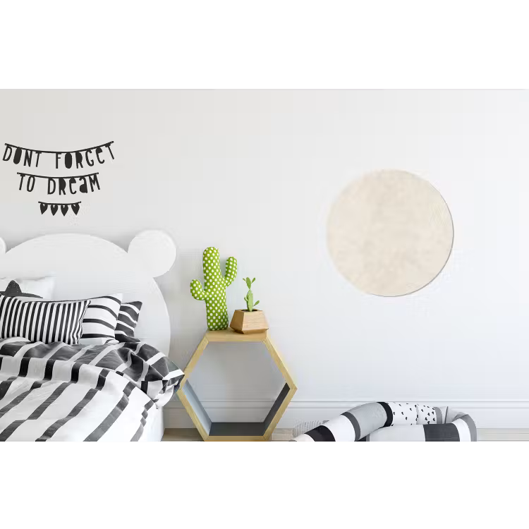 Wandcirkel - Aluminium - Crème - Egaal - Beton — 5