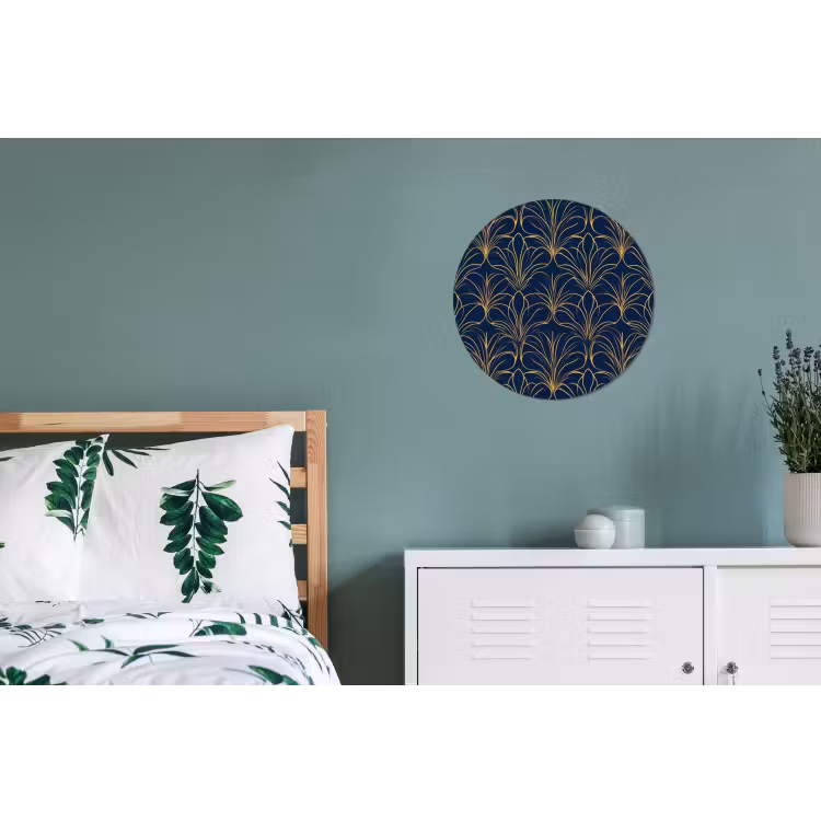 Wandcirkel - Aluminium - Deco - Waaier - Blauw — 4